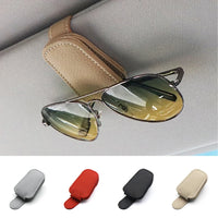 Sleek Leather Car Sunglasses Holder™