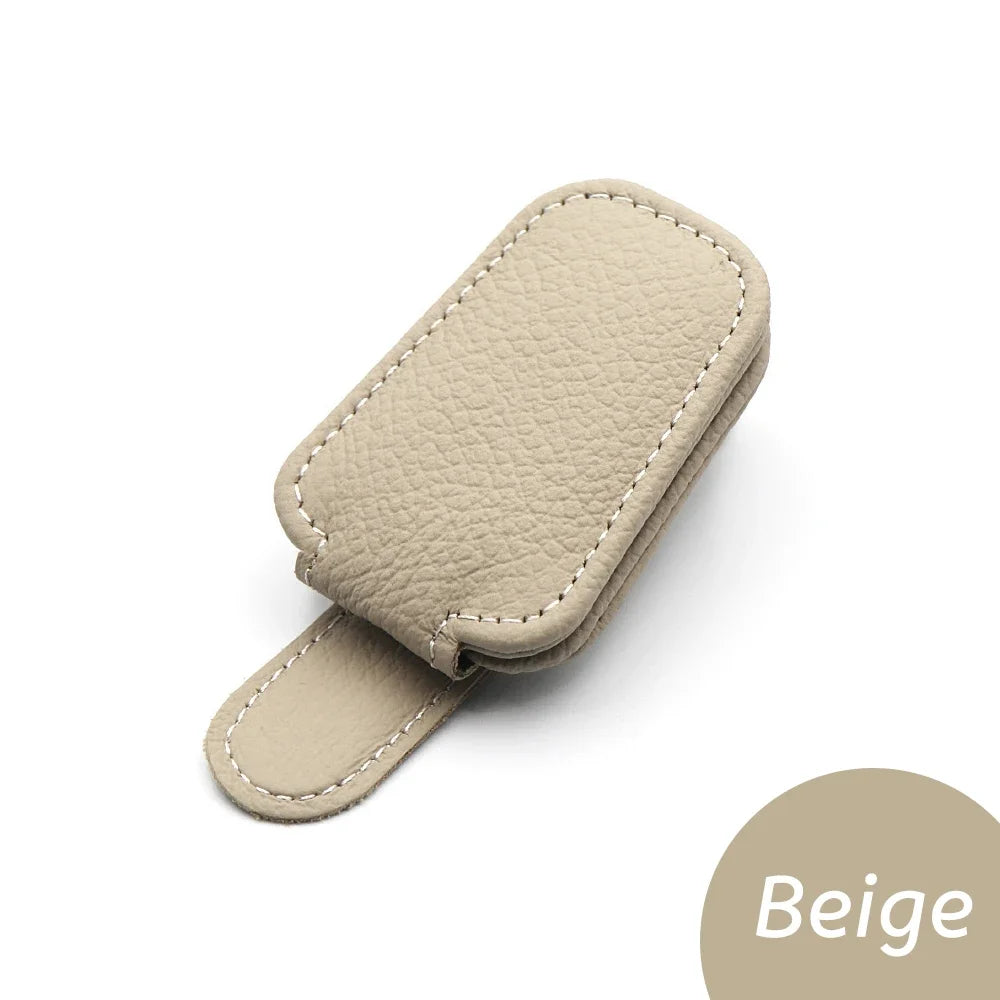 Sleek Leather Car Sunglasses Holder™